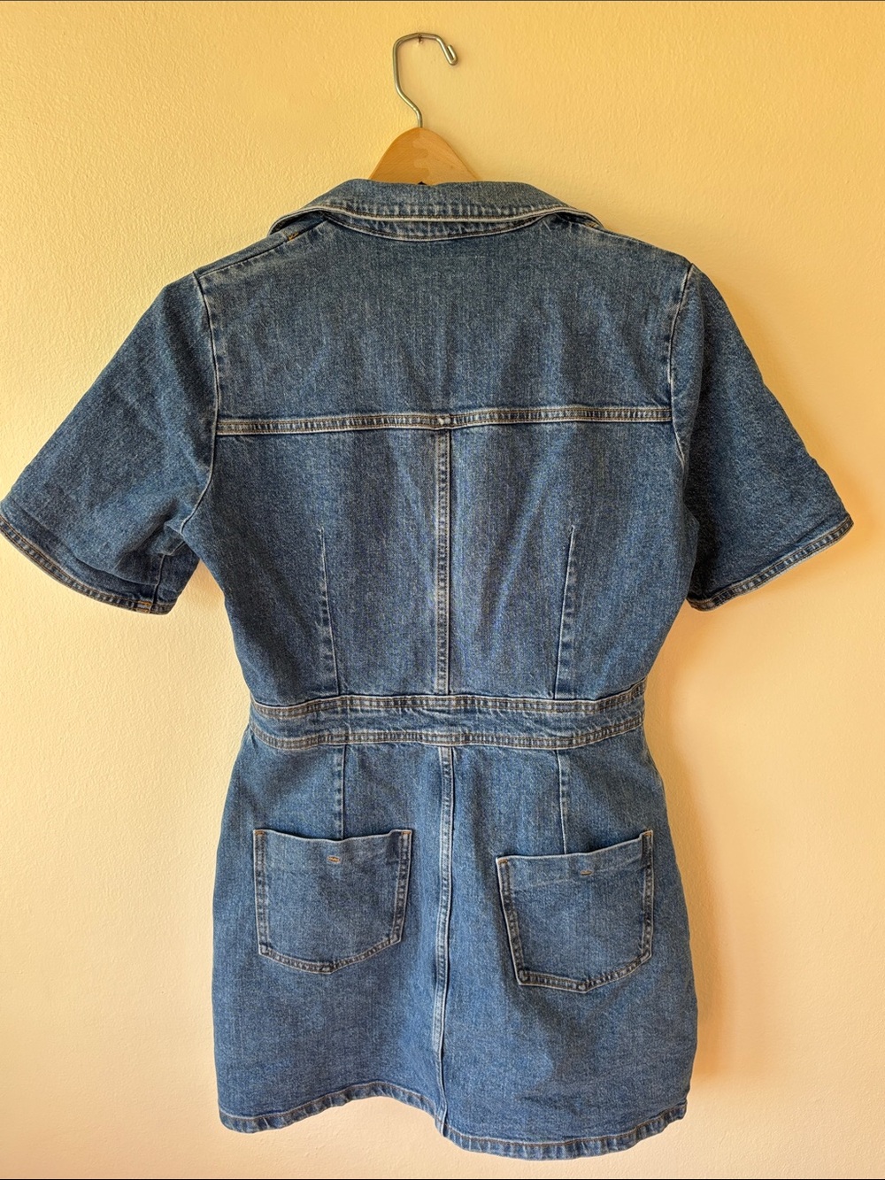 Zara Large Button up Denim Dress - Picture 5 of 5